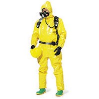 Dupont Personal Protection BR128TYLXL00 DuPont X-Large Yellow Tychem BR Chemical Protection Coveralls with Taped Seams